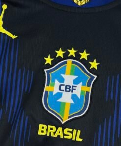 Maglia Brazil Away Manica Lunga 2024/25 Versione Tifoso vista laterale