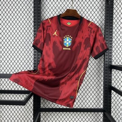Maglia Brazil Keeper 2024/25 Versione Tifoso vista frontale completa