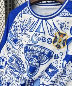 Maglia CD Tenerife Home 2025/26 Versione Tifoso vista laterale