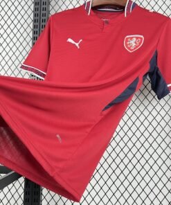 Maglia Czech Republic Home 2024/25 Versione Tifoso vista laterale