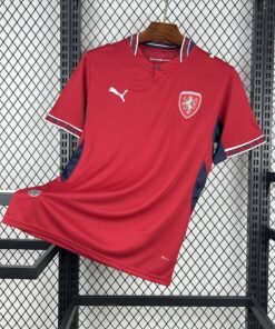 Maglia Czech Republic Home 2024/25 Versione Tifoso vista frontale completa