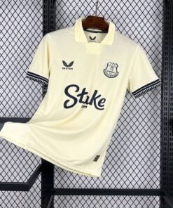 Maglia Everton Away 2025/26 Versione Tifoso vista frontale completa