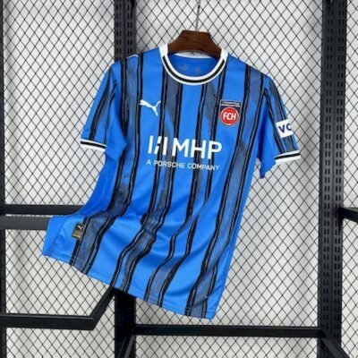 Maglia FC Heidenheim Away 2025/26 Versione Tifoso vista frontale completa
