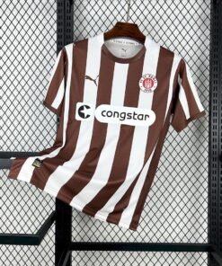 Maglia FC St. Pauli Home 2025/26 Versione Tifoso vista frontale completa