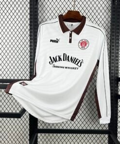 Maglia fc st. pauli retro - Maglia FC St. Pauli Home Manica Lunga 1999/00 Retro vista frontale completa