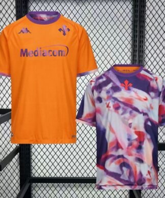 Maglia Fiorentina Home 2025/26 Versione Tifoso vista frontale completa