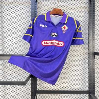 Maglia fiorentina retro - Maglia Fiorentina Home 1997/98 Retro vista frontale completa
