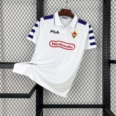 Maglia fiorentina retro - Maglia Fiorentina Away 1998/99 Retro vista frontale completa
