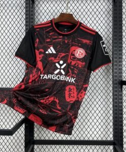 Maglia Fortuna Düsseldorf Home 2024/25 Versione Tifoso vista frontale completa