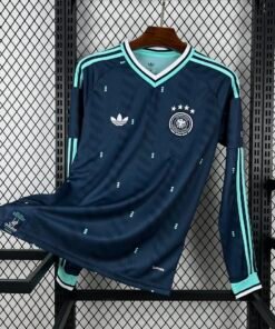 Maglia Germany Away Manica Lunga 2024/25 Versione Tifoso vista frontale completa