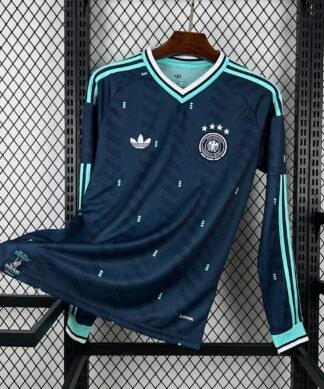 Maglia Germany Away Manica Lunga 2024/25 Versione Tifoso vista frontale completa