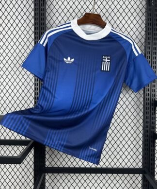 Maglia Greece Away 2024/25 Versione Tifoso vista frontale completa