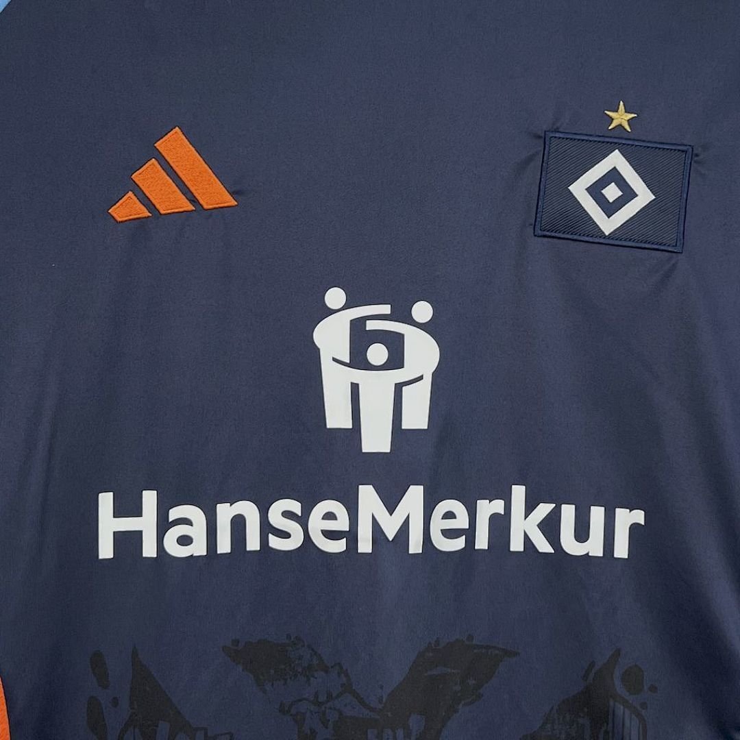 Maglia Hamburger SV Home 2024/25 Versione Giocatore tessuto traspirante