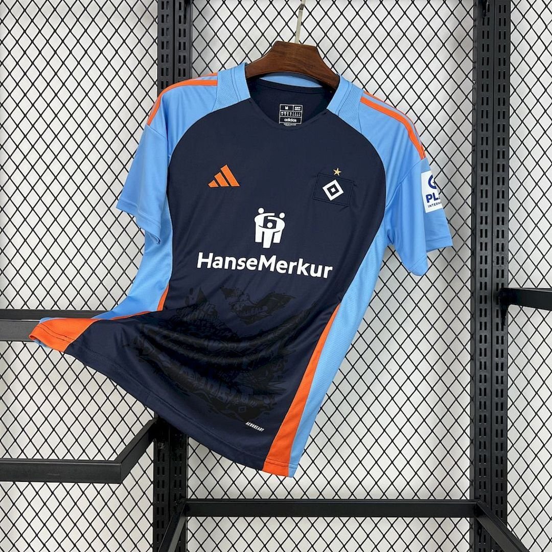 Maglia Hamburger SV Home 2024/25 Versione Giocatore vista frontale completa