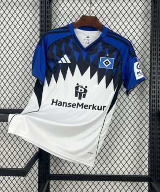 Maglia Hamburger SV Home 2025/26 Versione Tifoso vista frontale completa