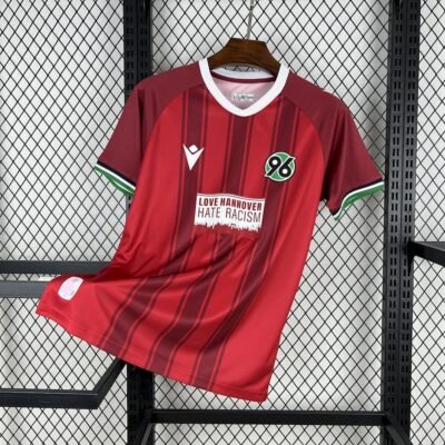 Maglia Hannover 96 Home 2024/25 Versione Tifoso vista frontale completa