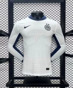 Maglia Inter Away Manica Lunga 2024/25 Versione Giocatore vista frontale completa