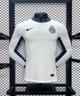 Maglia Inter Away Manica Lunga 2024/25 Versione Giocatore vista frontale completa
