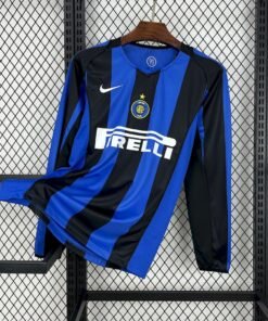 Maglia inter retro - Maglia Inter Home Manica Lunga 2004/05 Retro vista frontale completa