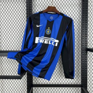 Maglia inter retro - Maglia Inter Home Manica Lunga 2004/05 Retro vista frontale completa
