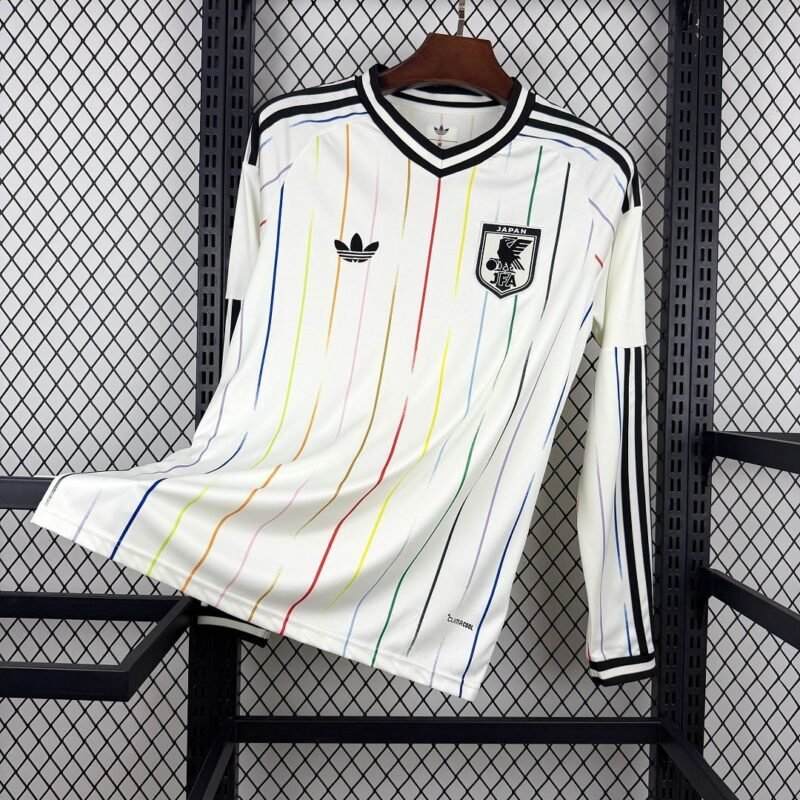 Maglia Japan Away Manica Lunga 2024/25 Versione Tifoso vista frontale completa