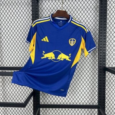 Maglia Leeds United Away 2025/26 Versione Tifoso vista frontale completa