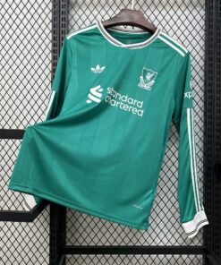Maglia Liverpool Third Manica Lunga 2025/26 Versione Tifoso vista frontale completa
