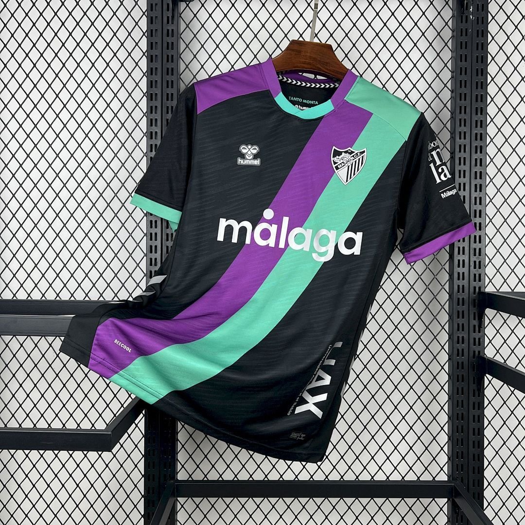 Maglia Malaga Away 2025/26 Versione Tifoso vista frontale completa
