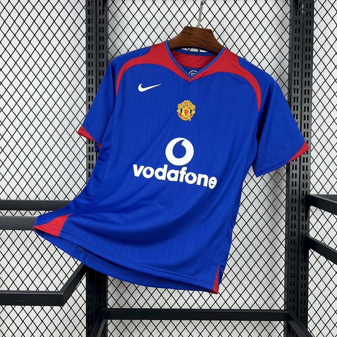 Maglia manchester united retro - Maglia Manchester United Away 2005/06 Retro vista frontale completa