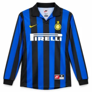 Camiseta Manga Larga Inter 1998/99 – vista frontal, presentación virtual basada en el producto