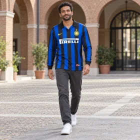 Maglia Manica Lunga Inter 1998/99 – presentazione con modello virtuale; pantaloni e scarpe non inclusi