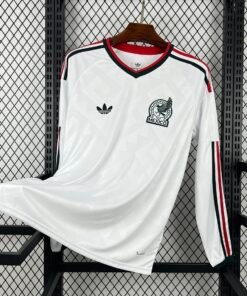 Maglia Mexico Away Manica Lunga 2024/25 Versione Tifoso vista frontale completa