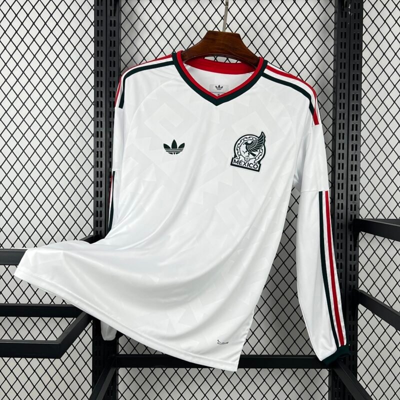 Maglia Mexico Away Manica Lunga 2024/25 Versione Tifoso vista frontale completa