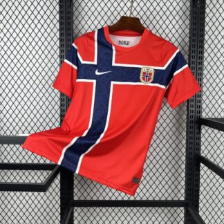 Maglia Norway Home 2024/25 Versione Tifoso vista frontale completa