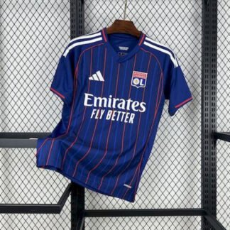 Maglia Olympique Lyonnais Away 2025/26 Versione Tifoso vista frontale completa