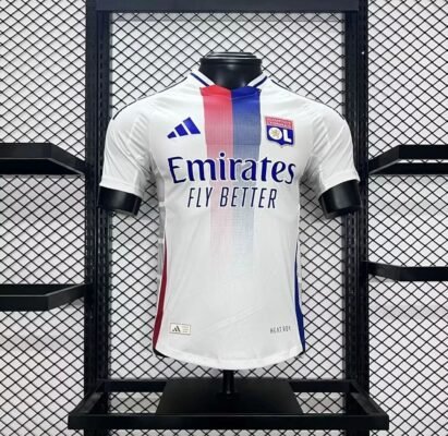 Maglia Olympique Lyonnais Home 2024/25 Versione Giocatore vista frontale completa