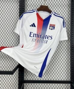 Maglia Olympique Lyonnais Home 2024/25 Versione Tifoso vista frontale completa
