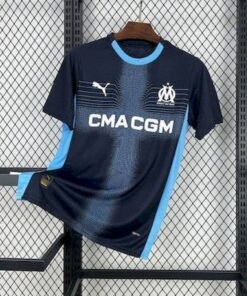Maglia Olympique Marseille Away 2025/26 Versione Tifoso vista frontale completa