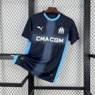 Maglia Olympique Marseille Away 2025/26 Versione Tifoso vista frontale completa