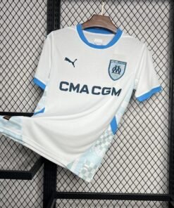 Maglia Olympique Marseille Home 2024/25 Versione Tifoso vista frontale completa