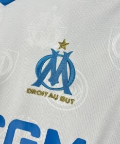 Maglia Olympique Marseille Home Manica Lunga 2025/26 Versione Tifoso tessuto traspirante