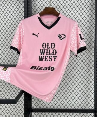 Maglia Palermo F.C. Home 2024/25 Versione Tifoso vista frontale completa