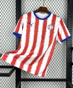 Maglia Paraguay Home 2024/25 Versione Tifoso vista frontale completa