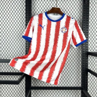 Maglia Paraguay Home 2024/25 Versione Tifoso vista frontale completa