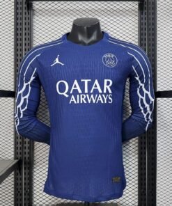 Maglia Paris Saint-Germain Away Manica Lunga 2025/26 Versione Giocatore vista frontale completa