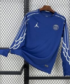 Maglia Paris Saint-Germain Away Manica Lunga 2025/26 Versione Tifoso vista frontale completa