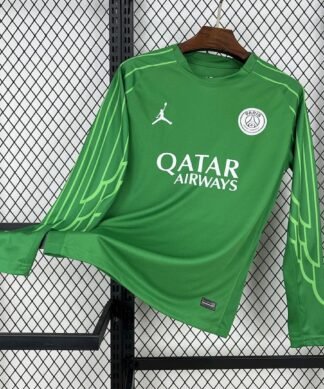Maglia Paris Saint-Germain Keeper Manica Lunga 2025/26 Versione Tifoso vista frontale completa
