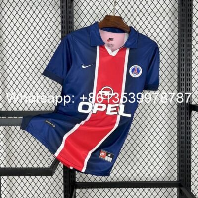 Maglia paris saint-germain retro - Maglia Paris Saint-Germain Home 1998/99 Retro vista frontale completa