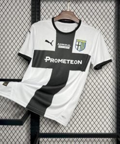 Maglia Parma Calcio Home 2024/25 Versione Tifoso vista frontale completa