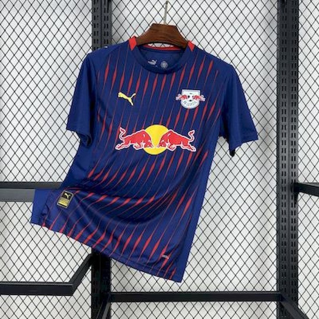 Maglia RB Leipzig Away 2025/26 Versione Tifoso vista frontale completa